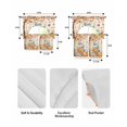 thumbnail image 5 of Fall Thanksgiving Swag Kitchen Curtains Sets for Windows 24 Inch Length, Orange White Pumpkin Maple Leaf Short Window Curtain Panels Swags Valances and Tiers 3 Piece Set for Cafe/Dining Room, 5 of 5