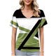 thumbnail image 1 of Blusas de Manga Corta Casuales para las Mujeres Imprimir V-Cuello Suéter Blusa de Poliéster Sudadera de Moda, Top de las Señoras para Invierno Primavera Uso Diario, 1 of 6
