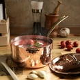 thumbnail image 3 of Handmade Copper Saucepan with Lid Premium Cookware for Gourmet Cooking (2.5L), 3 of 4