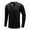 Black, variant on Fesfesfes Blouse Shirt for Men Casual Stand-up Collar Fashion T-shirt Long-sleeved Pullover Stand-up Collar Collar Blouse Tops