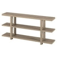 thumbnail image 4 of Pemberly Row Modern Farmhouse 64" Antiqued Gray Oak Console Table, 4 of 9