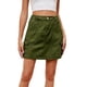 thumbnail image 2 of Falda vaquera con cintura elástica para mujer - Falda ajustada a la cadera con bolsillos cargo, informal para salir de fiesta, S-XXL, 2 of 7