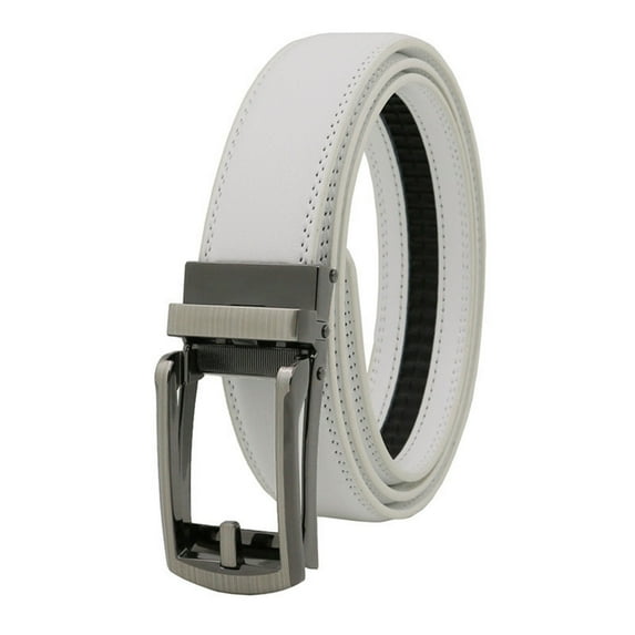 Gash Hao Mens Ratchet Belt Genuine Leather Mens Belt with Slide Ratchet Belts