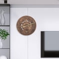 thumbnail image 5 of YWMJZEU Round Wall Clock Waterproof Temperature Display Silent Resin Statue 30cm Hanging, 5 of 8