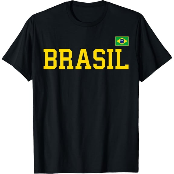 men and women can wear，Brazil T Shirt Women Men Kids Brasil Gift Brazilian Flag T-Shirt