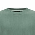 thumbnail image 5 of Generic Men's Crewneck Sweatshirt Corduroy Knit Long Sleeve Pullover Tops Fleece Casual Loose Athletic Thermal Sweater, 5 of 5