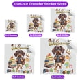thumbnail image 5 of Welcome Dachshund Back to School Vintage Retro Cutout Transfer Sticker Wiener Dog Lover Gifts Idea Transparent Decal Art Decor - 02012, 5 of 5