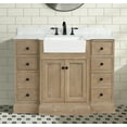 Ari Kitchen & Bath Kelly 48" Solid Wood Bathroom Vanity in Weathered