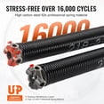 thumbnail image 4 of VEVOR Garage Door Torsion Springs, Pair of 16000 Cycles Garage Door Springs with Non-Slip Winding Bars 0.218 x 2 x 24inch, 4 of 5