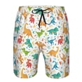 thumbnail image 3 of Goofa Dinosaur Printed Mens Swim Trunks Summer Quick Dry Short Beach Swimwear Bathing Suits-Medium, 3 of 9
