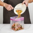 thumbnail image 6 of NiHome Clear Acrylic Ziplock Bag Holder 2PCS Large & Small for All Bag Sizes, Stable Wide Base Food Bagging Tool, No-Spill Design for Both Solid & Liquid Foods, Durable for Home & Commercial Kitchens, 6 of 7