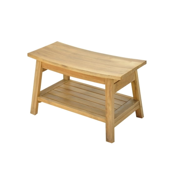 Grade-A Teak Wood Roma Shower Seat 30" Outdoor Patio Stool Bench