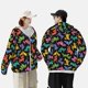 thumbnail image 4 of Fotbe Colorful Geometric Dog Chaqueta con Protección Solar UPF 50+ para Hombre y Mujer, Camisa con Capucha y Bolsillos-X-Large, 4 of 7