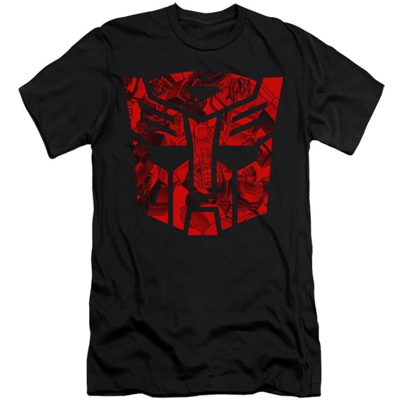 Transformers Tonal Autobot HBO S/S Adult 30/1 T-Shirt Black