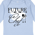thumbnail image 4 of Inktastic Future Chef with Silverware and Hat Boys or Girls Long Sleeve Baby Bodysuit, 4 of 5