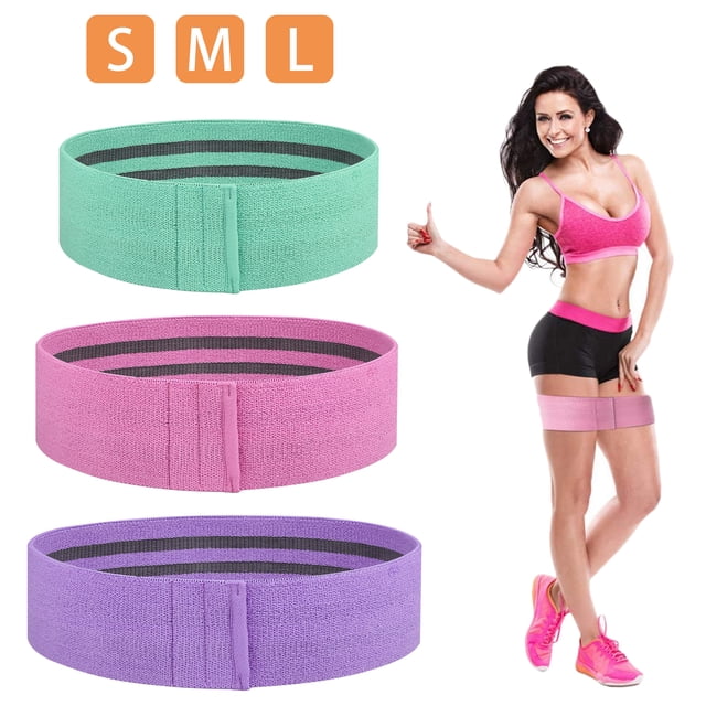 Bandas de resistencia para entrenamiento con banda elástica: 3 unidades (medianas, pesadas y ligeras) para entrenar. Ideales para pilates, entrenamientos en casa y gimnasio.