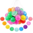 thumbnail image 1 of Assorted Color Plastic Ballpit Balls for Kids 50pcs Crush Proof PE Safe for Baby Play, 1 of 9