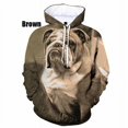 thumbnail image 4 of Sudadera con capucha informal de moda para hombre, sudadera con estampado 3D de bulldog, sudadera holgada de talla grande para primavera y otoño, 4 of 4