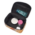thumbnail image 5 of Handbag Travel Bag Cosmetic Bag 9×6.3×6.7in Multi-Function Bag Large Capacity For Camping Travel Family Travel Orangered Marble_3, 5 of 6