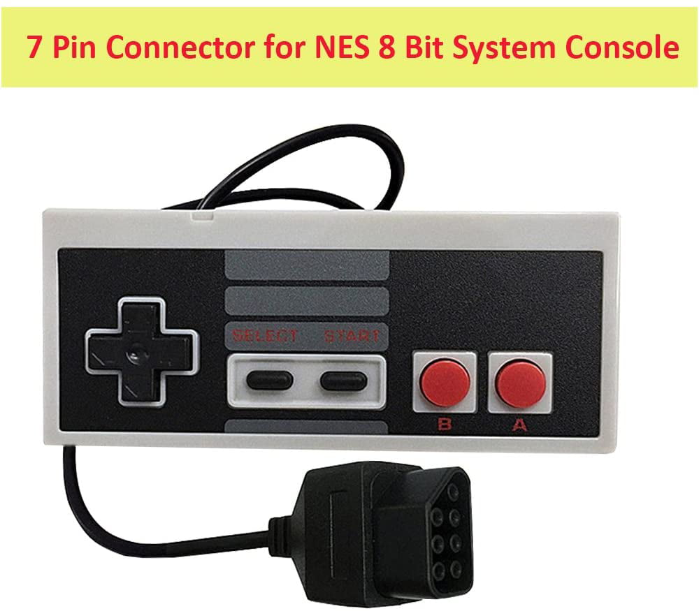 2-Pack Classic NES Controllers for NES 8 Bit Entertainment System Console Control Pad 