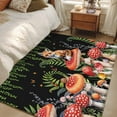 thumbnail image 5 of Kitchen Mats for Floor 3x5 Ft, Mushroom Non Slip Area Rugs for Kitchen Bedroom Entryway, Fox Botanical Leaf Green Black Butterfly Washable Carpet Runner Rug Floor Mats for Bedroom Home Decor, 5 of 9