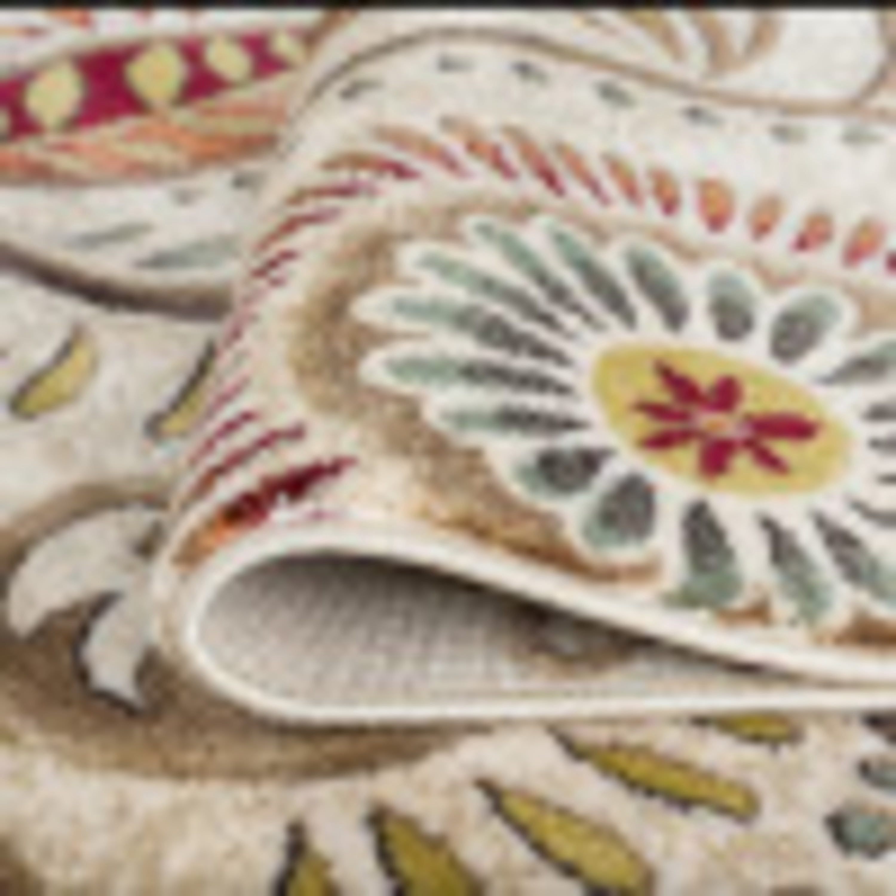 Capri Transitional 6.7' x 9.6' Ivory and Beige Polypropylene Indoor Area Rug