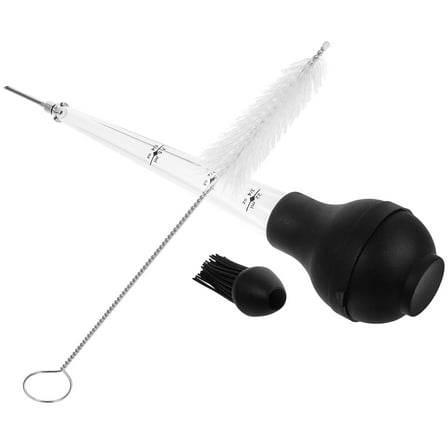 HONMEET BBQ Meat Injector Marinade Tool, Stainless Steel and Silicone, Perfect for Grilling and Meat