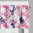 thumbnail image 5 of Ambesonne Abstract Valance & Curtain, Paint Stains, 55"x45", Pink Purple White, 5 of 6
