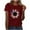 Wine, variant on UVEASISHA Independence Day Patriotic Tops for Women Short Sleeve USA Flag Sunflower Print Graphic Tees Summer Loose Casual Beach Tshirts Beige L