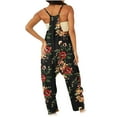 thumbnail image 4 of Lolmot Womens Jumpsuits Casual Summer Loose Baggy Print Jumpsuit with Pockets Fashion Playsuit Trousers Overalls Sling Jumpsuit, 4 of 5