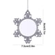 thumbnail image 3 of mfyjkho Adorno Colgante De Metal Con Forma De Copo De Nieve Para Árbol De Navidad, Con Diseño De Sublimación De Calor, Para Decoración Festiva, 12 X 12 X 3 Cm, 1 Unidad., 3 of 6