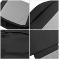 thumbnail image 4 of Ikon Motorsports 5 Seats Car Seat Covers Compatible with 2007-2023 Chevy Silverado GMC Sierra 1500/2500HD/3500HD Crew & Extended Cab Black Gray PU Leather Seat Cover Protectors With Pocket, 4 of 7