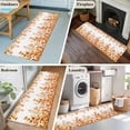 thumbnail image 5 of Orange Eucalyptus Leaves 2'x6' Runner Rugs for Hallway Kitchen Bedside Non Slip, Watercolor Spring Summer Botanical Entryway Rug Runners with Rubber Backing, Long Carpet Runner for Laundry Room, 5 of 8