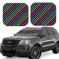 thumbnail image 1 of Fotbe Rainbow Hearts Juego de 2 Piezas de Parasoles para Parabrisas | Bloqueador Solar para Auto | Accesorios Plegables para Protección Solar Interior-Medium, 1 of 6