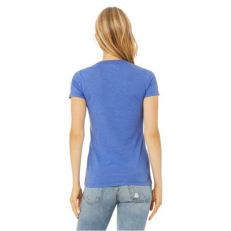 6004 Bella Canvas Ladies The Favorite T Shirt Heather Columbia Blue XL Walmart