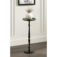 thumbnail image 2 of Kate and Laurel Carling Traditional Metal Round Drink Table, 9 x 9 x 22, Black, Vintage Cast Aluminum Accent Table with Unique Spindle Design for Use as Indoor Plant Stand or Living Room Decor Piece, 2 of 8