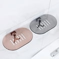 thumbnail image 4 of 2pcs Wall Mounted Soap Rack Bathroom Soap Storage Box Plastic Soap Rack Soap Draining Board with Hook (Coffee), 4 of 7