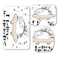 thumbnail image 1 of ABPHQTO Unicornio Juego de alfombras de baño de 3 piezas Alfombra de baño Alfombra de contorno y cubierta de tapa de inodoro, 1 of 1