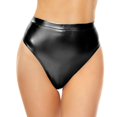 thumbnail image 2 of Women's High Waisted Metallic Booty Shorts,Rave Dancing Hot Pants,Clubwear with Elastic Waist for Summer Parties, 2 of 6