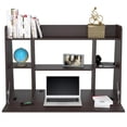 thumbnail image 4 of Pemberly Row Contemporary Wall Mounted Floating Desk in Espresso, 4 of 6
