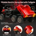 4x4 24V Ride on Dump Truck with Remote Control, Electric Powered 6
