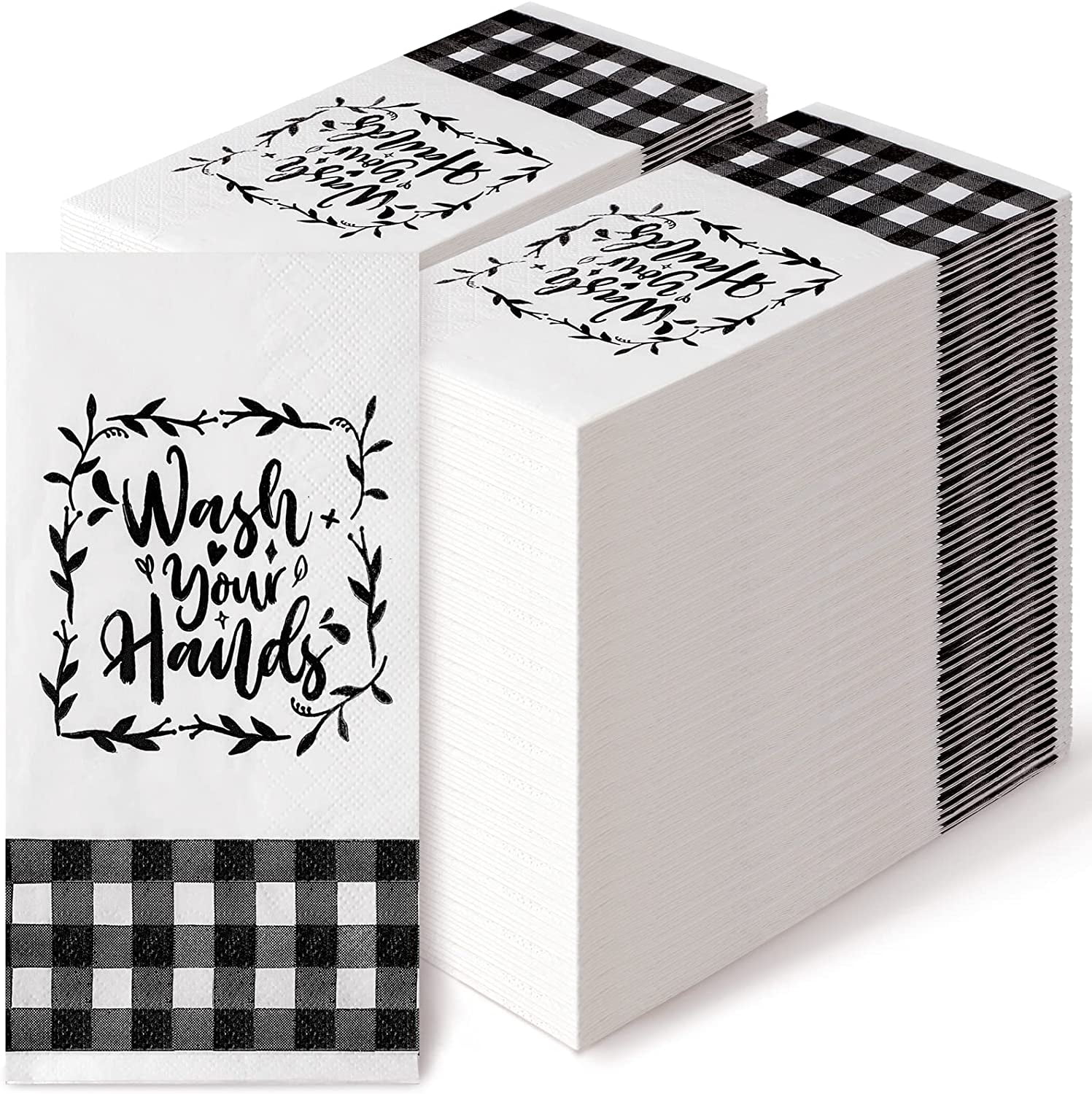 200 Disposable Guest Napkins Paper Hand Towels for Bathroom Guest