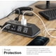 thumbnail image 5 of GE UltraPro Adapt 74542 - Protector de sobretensiones de 12 Tomas, Cable de extensión Trenzado de 1,8 m, Conector Plano, 3540 Julios, Negro, 74542, 5 of 5