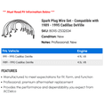 thumbnail image 2 of Spark Plug Wire Set - Compatible with 1989 - 1995 Cadillac DeVille 1990 1991 1992 1993 1994, 2 of 2