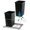thumbnail image 6 of HomGarden Dual 35Qt Pullout Trash Garbage Can, 8.7Gal Capacity Under Kitchen Cabinet, 6 of 11