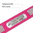 thumbnail image 6 of Beirui Soft Suede Leather Dog Collar Personalized Name Bling Rhinestones Puppy Cat Collars Adjustable, 6 of 10