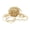 Gold, variant on Silk Flower Garland Headpiece With Flexible Band Customizable Size Artificial Vine Leaves Headwear For Women Girl 5Meter