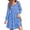 B Sky Blue, variant on Dresses for Women Fall Long Sleeve Square Neck Dress Boho Floral Print Midi Dresses with Pockets
