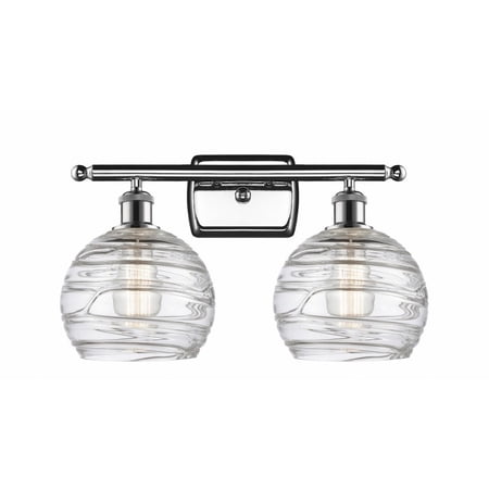 

Innovations 516-2W-PC-G1213-8-LED Deco Swirl 2 Light Bath Vanity Light part of the Ballston Collection Polished Chrome