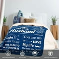 thumbnail image 5 of Father''s Day Birthday Gifts for Husband from Wife, Romantic Husband Birthday Gift from Wife to My Husband Blanket Christmas Anniversary Valentines Gifts for Husband from WifeThrow Blanket 50*60, 5 of 6